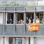 50 NRW-Piraten besuchten am 05.07.12 die 20 Fraktionspiraten im Landtag.